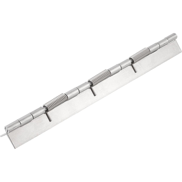 Spring Hinge Spring Open A=40, B=240, Form:A Without Hole, Steel Bright